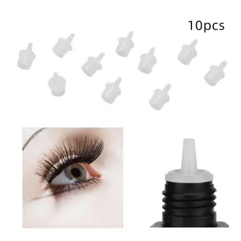 

10pcs Eyelash Extensions Glue Bottle Neck Universal Easy Replaceable Durable Small Lash Growth Liquid Container Stopper