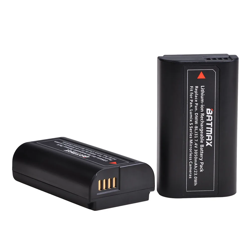 Câmeras sem Espelho Lcd para Panasonic Bateria Batmax Driver Blj31 Carregador Duplo Usb Lumix s1 S1r S1h 3050mah Dmw - Image 3