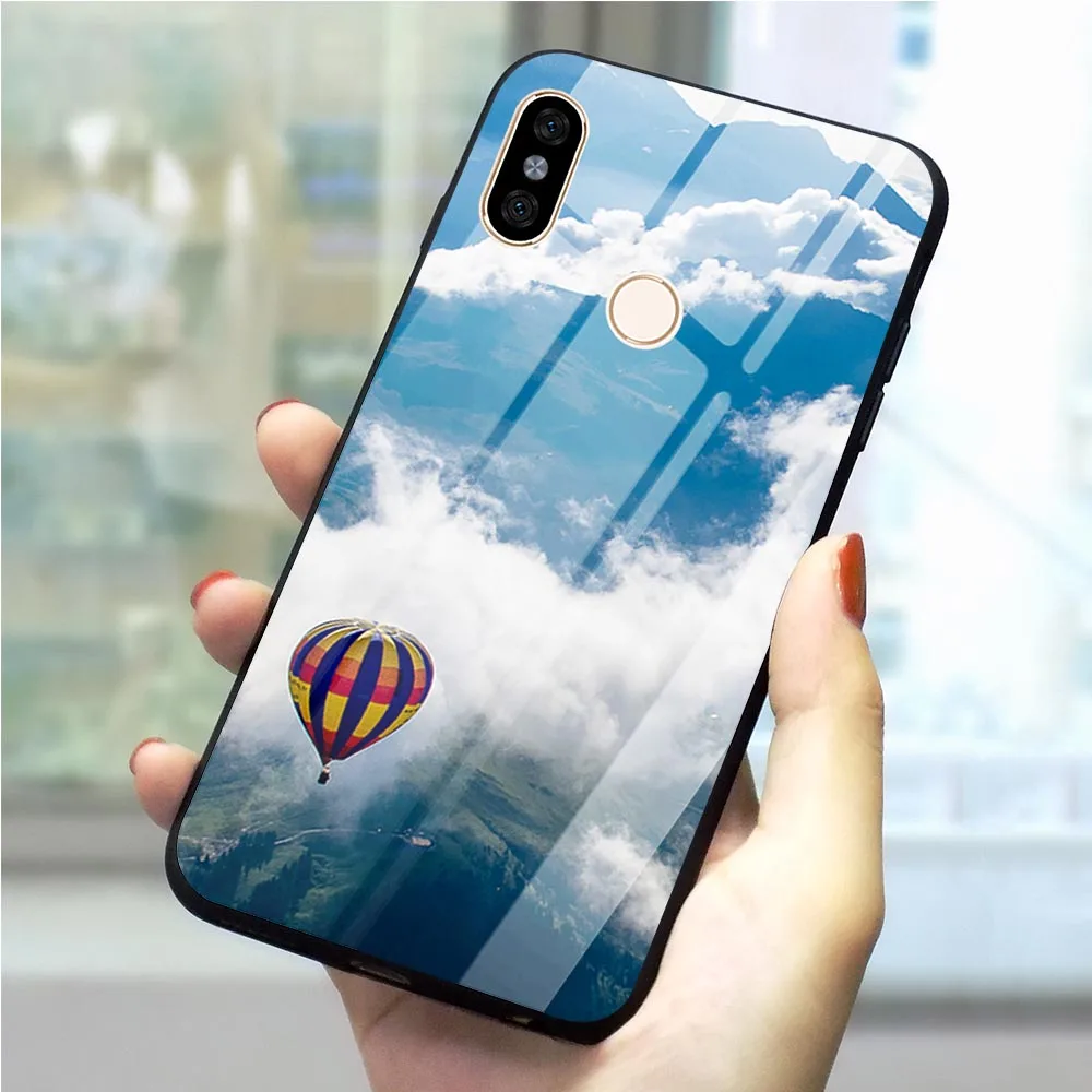 

Turkey Flag Balloon Tempered Glass Phone Case for Xiaomi Mi 8 Cover Mi A1 A2 8 Lite 9 F1 Note 5 6 7 Pro Redmi 4X 6A Colorful