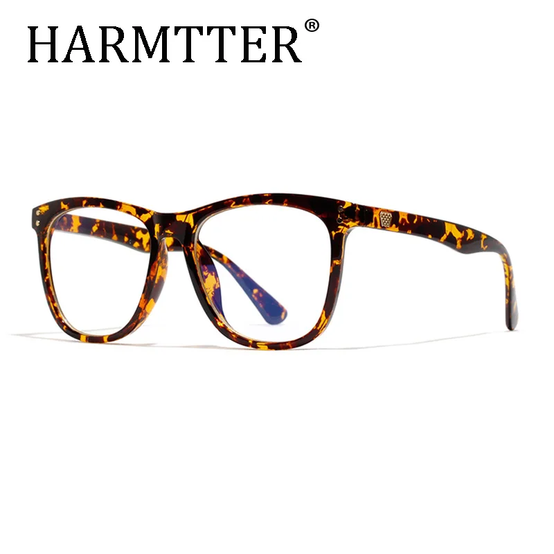 2020 HARMTTER Blue light-proof glasses Ultralight Eyewear Leopard reading glasses frame anti-blue computer game glasses