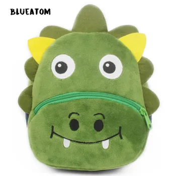

Dinosaur Cartoon School Book Bag Girl Women Fur Backpack Kindergarten Cute Bag Travel Children Schoolbag Kids Gift Book Bag