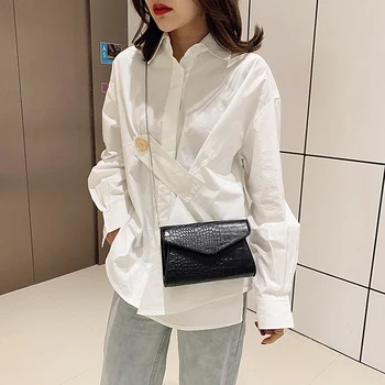 

PU Leather Vintage Crossbody Envelope Chain Bags Lady Small Crossbody Shoulder Bags for Women Shopping Traveling Ornament