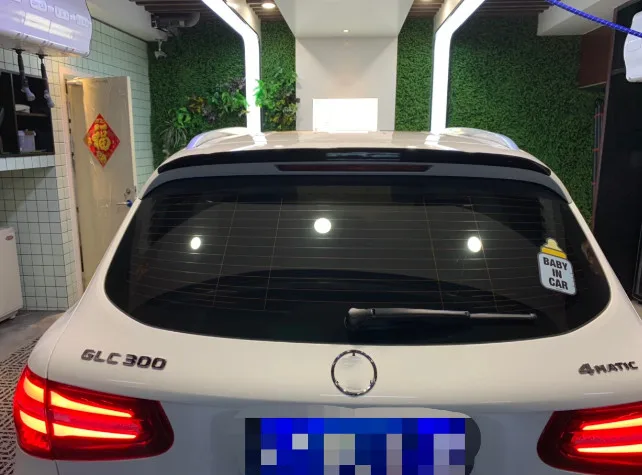 Для Benz GLC SUV спойлер GLC63 стильный спойлер на задний багажник, крыло для benz W253 glc 200 glc260 glc300 цветной спойлер из углеродного волокна