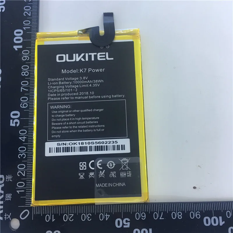 2023 production date for OUKITEL K7 power battery 10000mAh Long standby time High capacity for OUKITEL K7 power battery