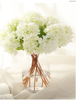 Artificial Flowers Hydrangea Branch Wedding Decoration Silk Plastic Flower Fake Flower Party Home Decor