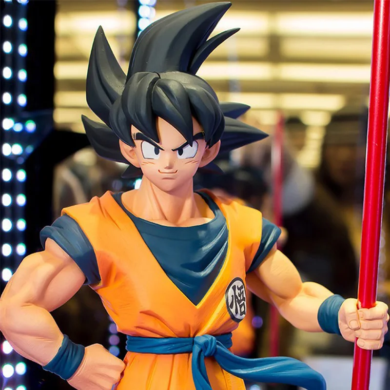 

Dragon Ball Black Haired Goku Anime Character Dragon Ball Z Children Toy Statue PVC Model Brinquedos 20th Anniversary Doll