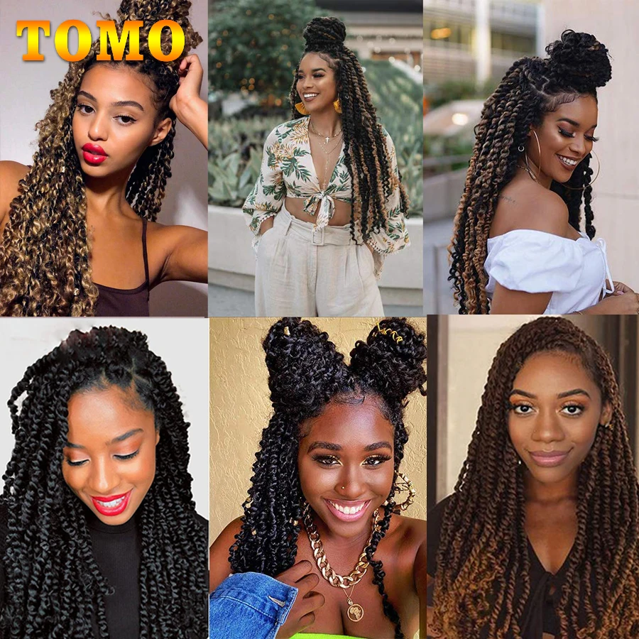 TOMO Passion Twist Crochet Hair 12 18 24 