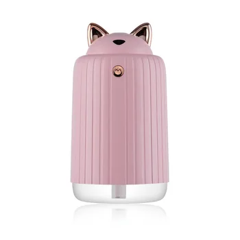 

Cute Cat Humidifier Ultrasonic Air Diffuser USB Fog Machine Air Purifier Freshener For Car Office With LED Lights
