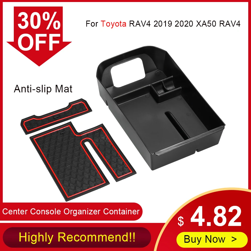 

Auto Car Center Console Organizer Container Holder Box Car Armrest Box Storage Compartment for Toyota RAV4 2019 2020 XA50 RAV4
