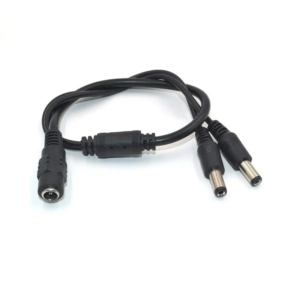 1X 5.5x2.1mm 1-2 M / F DC Power Splitter Kabel fuer CCTV-Kamera I6F5 