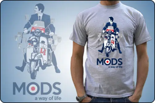 Футболка MODS PETE TOWNSHEND VESPA THE WHO MENS WOMENS KIDS |