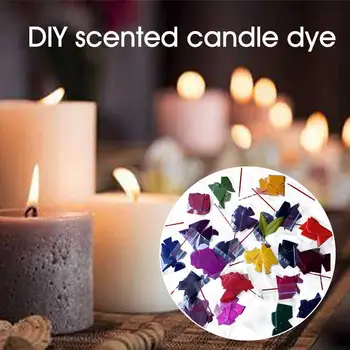 

24 Colors Home Non Toxic Paraffin Flakes Candle Dye Set Handmade Soy Craft Scented Pigments Paints Aromatherapy Gift DIY Making