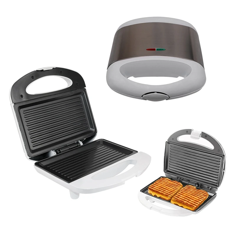 Electric Egg Sandwich Maker Mini Grilling Panini Baking Plates Toaster Multifunction Non-Stick Waffle Breakfast Machine EU(EU Pl