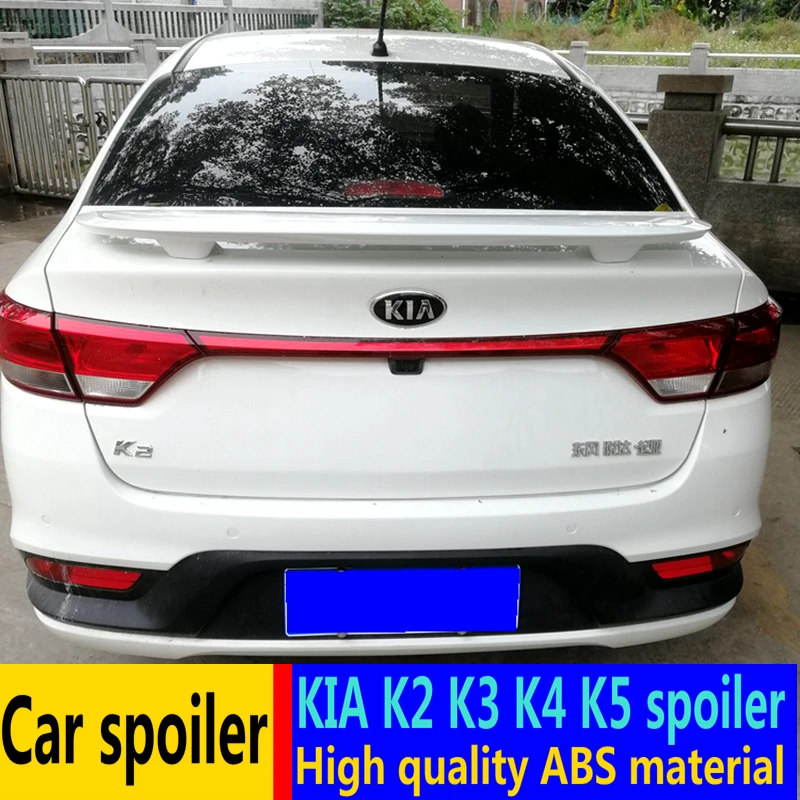 For Kia K2 K3 K4 K5 spoiler 2006-2018 High quality ABS material Automotive tail blade Primer color rear | Автомобили и мотоциклы