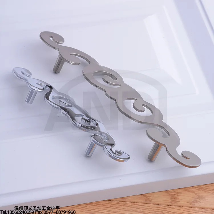 Classic Flower Board Top Grade Sanitary Ware Cabinet Wardrobe Handle New Style Simple Decorative Pattern Solid Thick High-End Ha