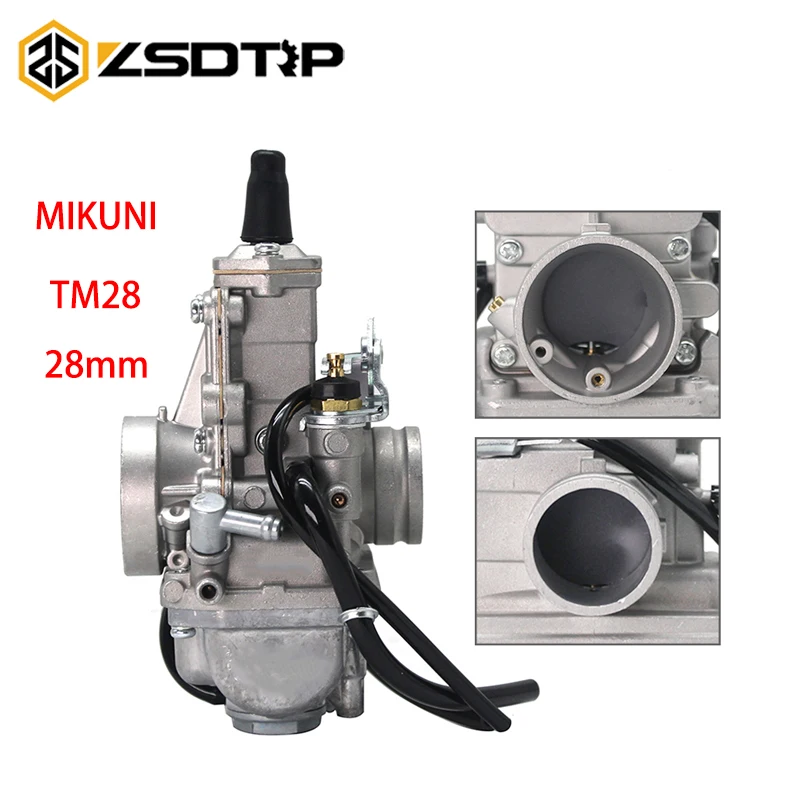 

ZSDTRP Mikuni Carburetor Vergaser Carb TM28 28mm Flat Slide Performance Racing Carb