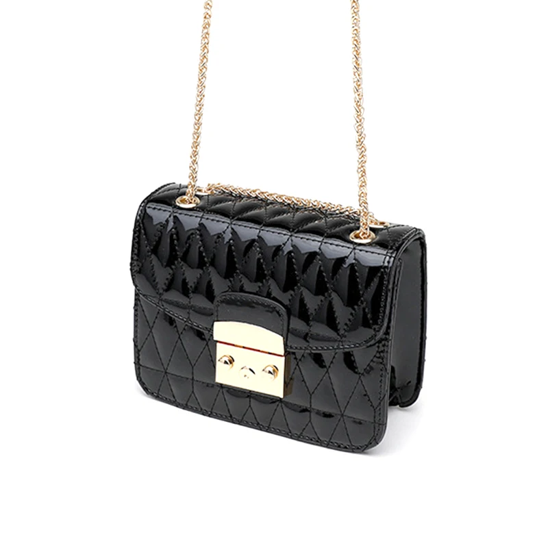 Маленькая Бриллиантовая Сетчатая Сумка через плечо с цепочкой, женская сумка на плечо, модные сумки с золотой пряжкой, сумка-мессенджер