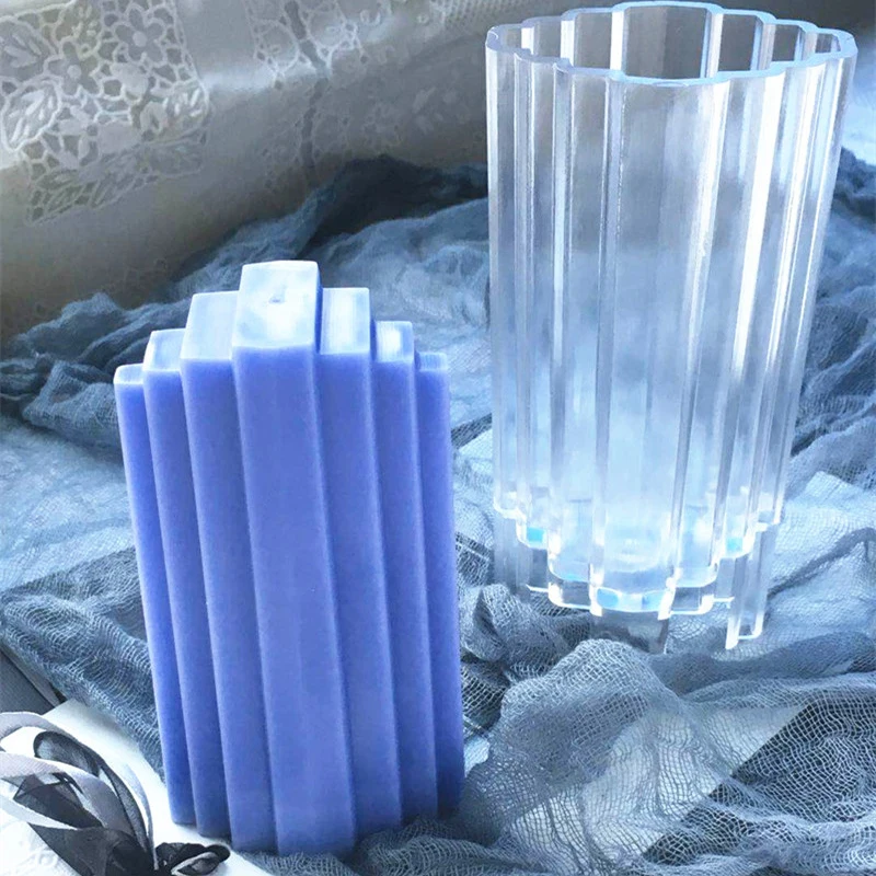 

1* Clear Handmade Candle Mold Plastic Making DIY Candle Soap Craft Mould Parts