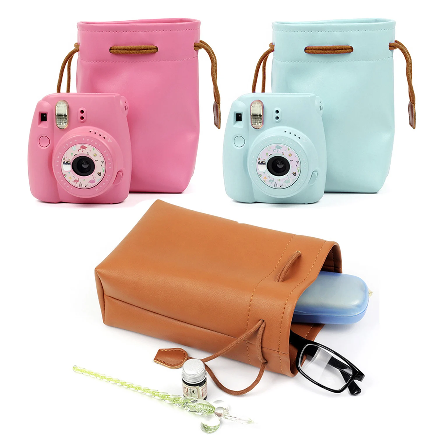 Besegad защитный чехол для камеры с кулиской Чехол Fujiflim Fuji Instax Mini 9 8 90 7s 50s мгновенные