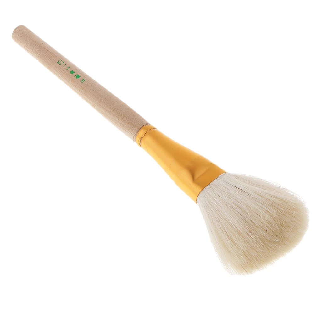 Pottery Big Head Clay Wooden Brush Artists Paint Brushes Ceramics Sculpting Modeling Clay Clean Tool