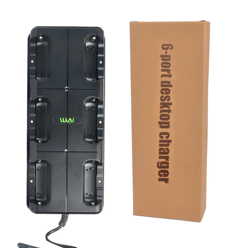 

six way charger 110-240V for walkei talkie WLN KD-C1 KD-C1 Plus KD-C2 portable two way radio