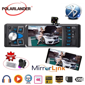 

Mirror Link Car Radio Audio Sterero USB AUX FM Radio Station Wireless Bluetooth Rearview Camera Auto Audio MP3 MP5 Player 1 Din