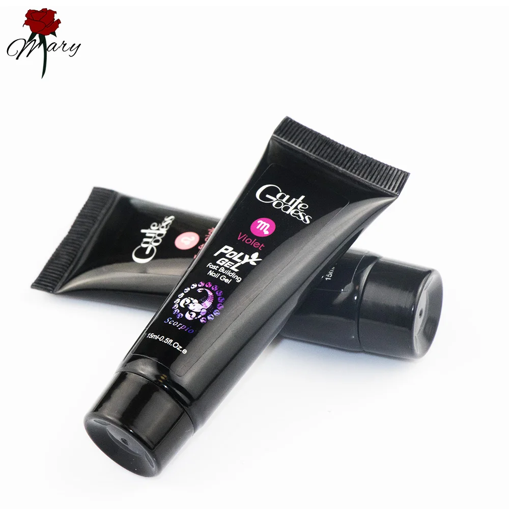 

Rosemary 15ml Poly Gel Clear UV Gel Varnish Nail Polish Art Quick Building Extending Nail Length Hard Poly Nail Gel