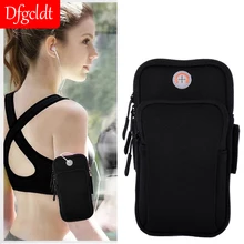 Bolsa para pulsera deportiva Universal de 6 ”, resistente al agua, para correr, trotar, gimnasio, banda para el brazo, funda para el brazo, funda para teléfono