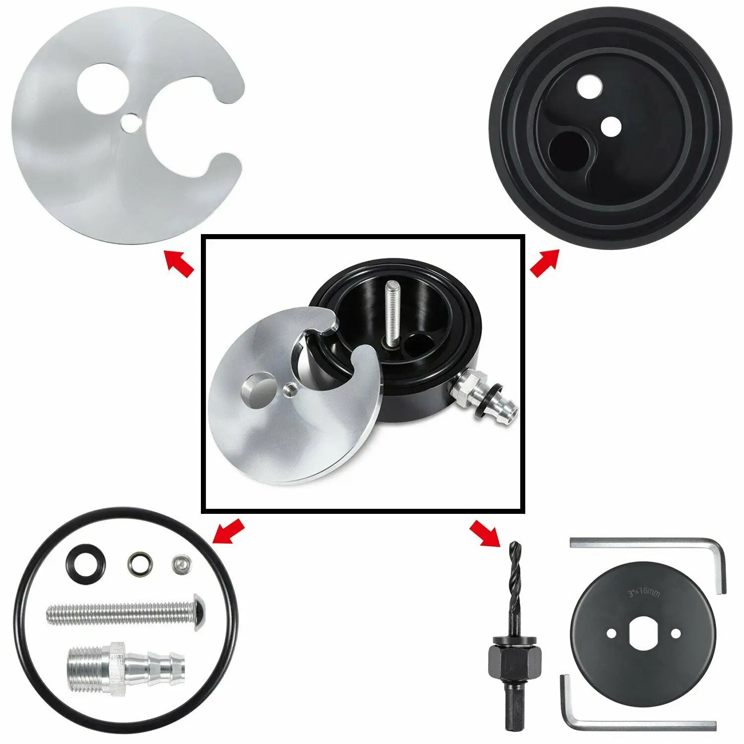 Yoursme Fuel Tank Sump Kit FASS Airdog Fuelab Pump Compatible for Cummins Powerstroke Duramax Diesel & Gas Yoursme Fuel Tank Sump Kit FASS Airdog Fuelab Pump Compatible for Cummins Powerstroke Duramax Diesel & Gas
