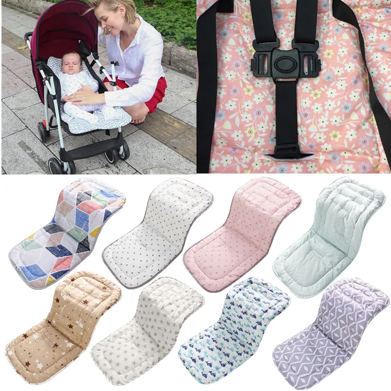 Adjustable Baby Stroller Mattresses Accessories Cotton Newborn Pushchair Pad Seat Cushion for Kids Children Prams Trolley Mat