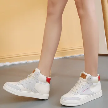 

Women Fashion Sneakers Shoes Spring and Autumn Casual Comfortable and Soft Walking Lace-up Shoes Femmes New 2019