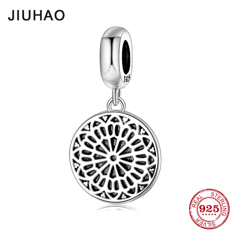

Silver 925 Fashion flowers pendant Charms Beads Fit Pandora pandora Bracelets For fine Jewelry Making Christmas Gifts