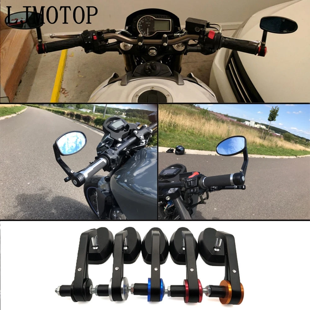 7/" мотоциклетное зеркало с ручкой с ЧПУ зеркало заднего вида для Ducati SS1000 M1000S S4/S4R для Honda CB190R VT1100 GROM MSX125