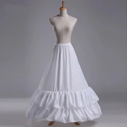 Wedding Bridal Petticoat With Train Underskirt Cosplay Party Crinoline Slips Large Wasit With Hoops