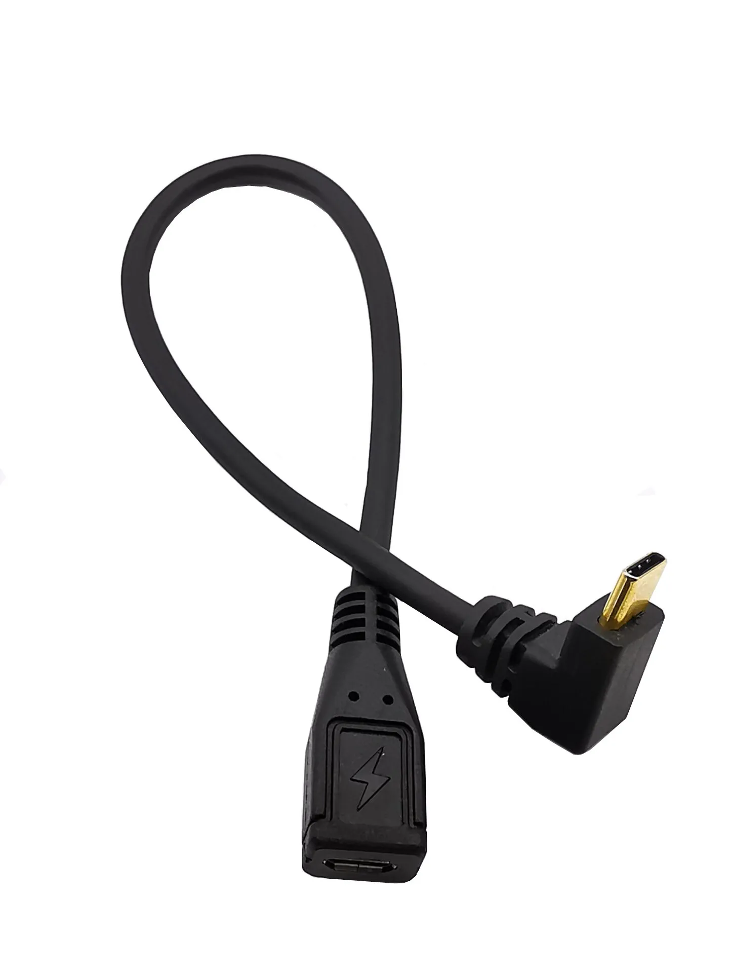 Позолоченный USB3.1 90 ° вверх type-C orbit Micro5pin Женский адаптер для передачи данных для мобильного телефона
