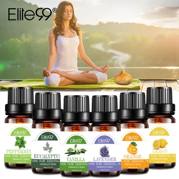 

Elite99 Pure Essential Oils Relieve Stress for Humidifier Aromatherapy Body Oil Lavender Vanilla Eucalyptus Massage Oil 10ml