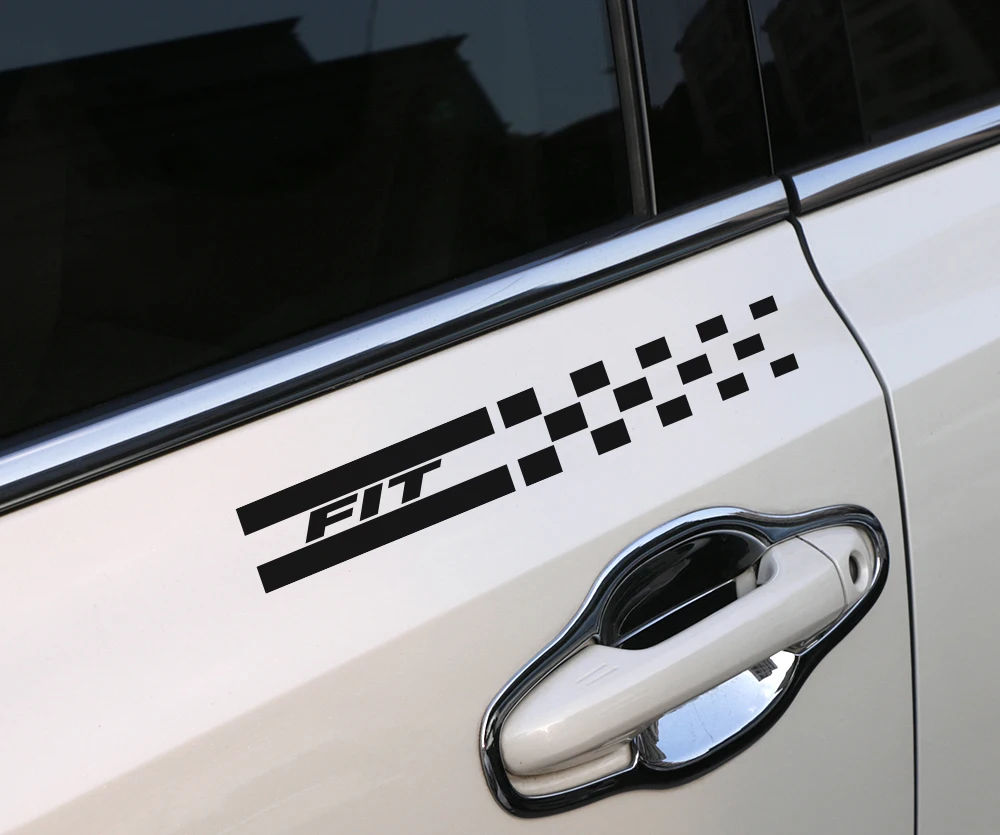 2PCS Reflective Car Column Cover Trim Vinyl Stickers For Honda Fit Auto B Pillars Decorative Car Stickers And Decals Accessories (7)