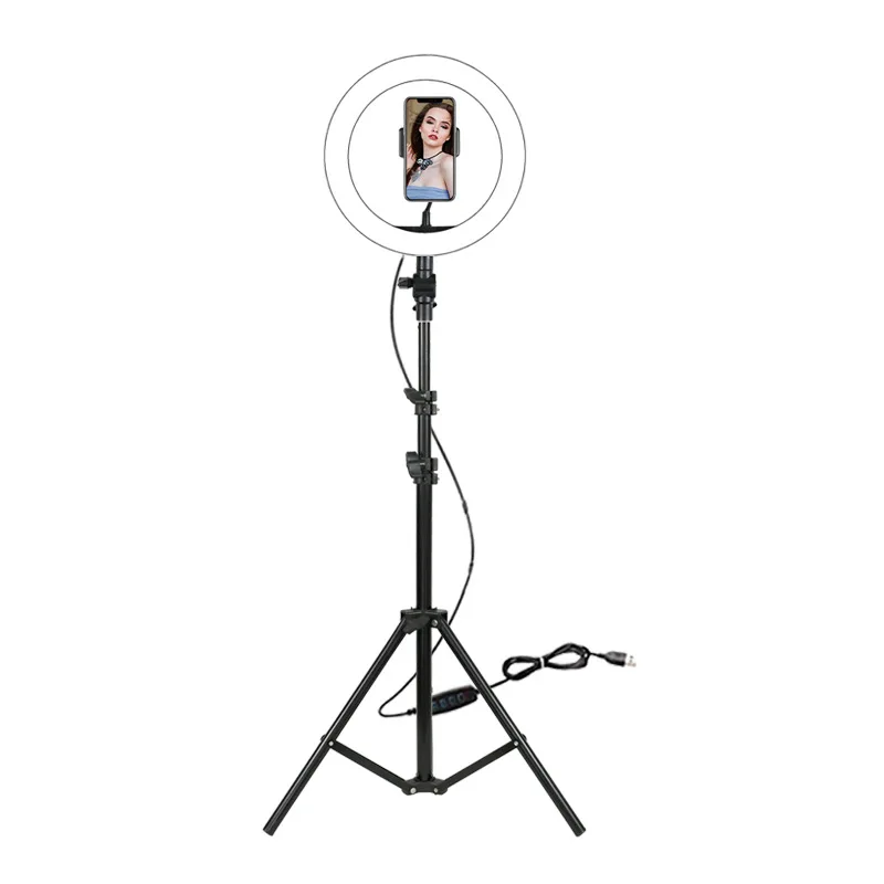  3 Color Led Light 10inch 26cm Ring Light with Tripod Stand for Live Stream Video Universal Phone Cl - 4000321920033