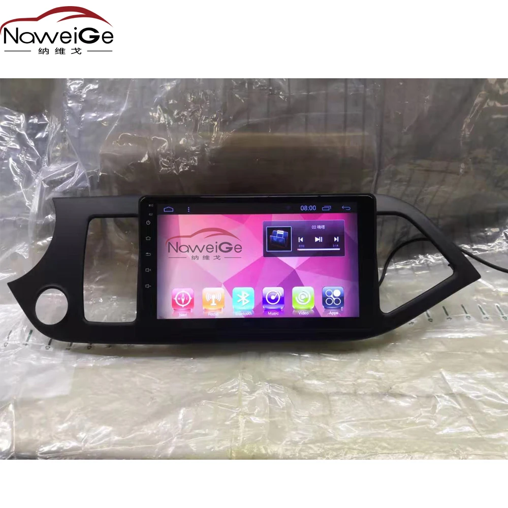 NaweiGe 9 дюймов Android автомобильный dvd для Kia Picanto/Morning 2011- автомобильный аудио gps Навигация стерео головное устройство центральный мультимедийный dvd