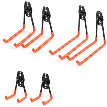

Heavy Duty Garage Storage Utility Hooks, Wall Mount Garage Hanger & Organizer - Tool Holder U Hook (6 Pcs)