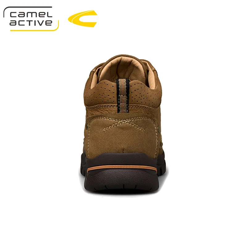 Camel Active/Новинка; повседневные кожаные мужские ботинки; молодежные полуботинки; модные мужские ботинки; нескользящая текстурированная Мужская обувь из воловьей кожи