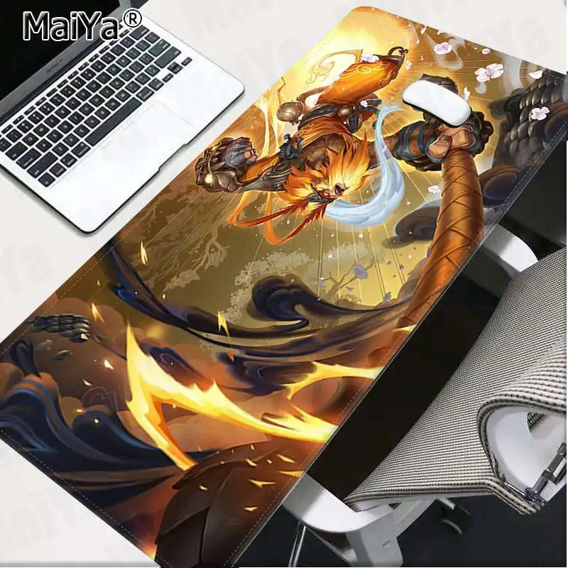 Lock Edge 30x80cm Maiya, Новое поступление, League Of Legends, sun Wukong, Король обезьян, запирающий край, коврик для мыши, игровой резиновый, компьютерный, игровой коврик для мыши - Цвет: Lock Edge 30x80cm