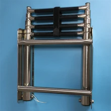 Échelle de bateau télescopique pliable à 4 niveaux, en acier inoxydable, pour piscine, accessoires de bateau
