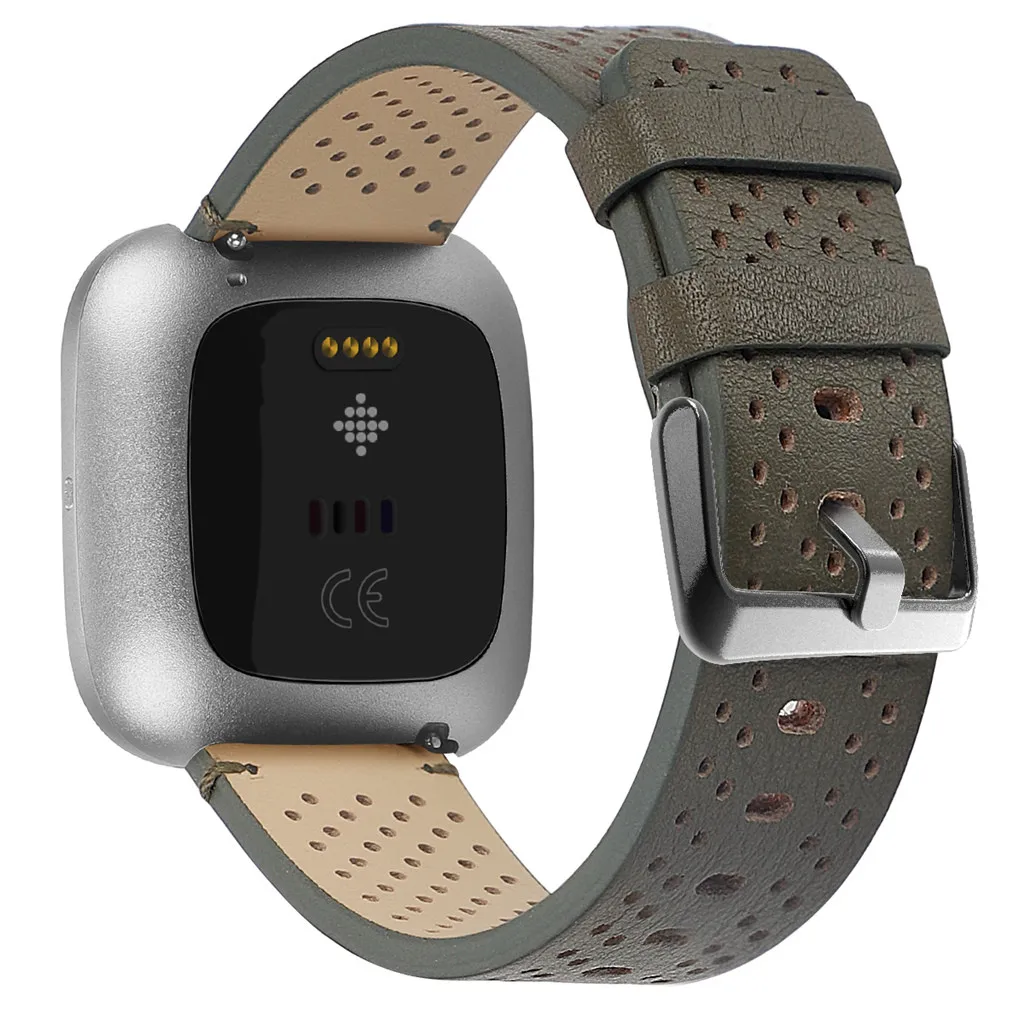 45# роскошный кожаный ремешок для Fitbit Versa/Versa 2 ремешок на запястье Миланская петля магнитный браслет для мужчин и женщин размер умные аксессуары