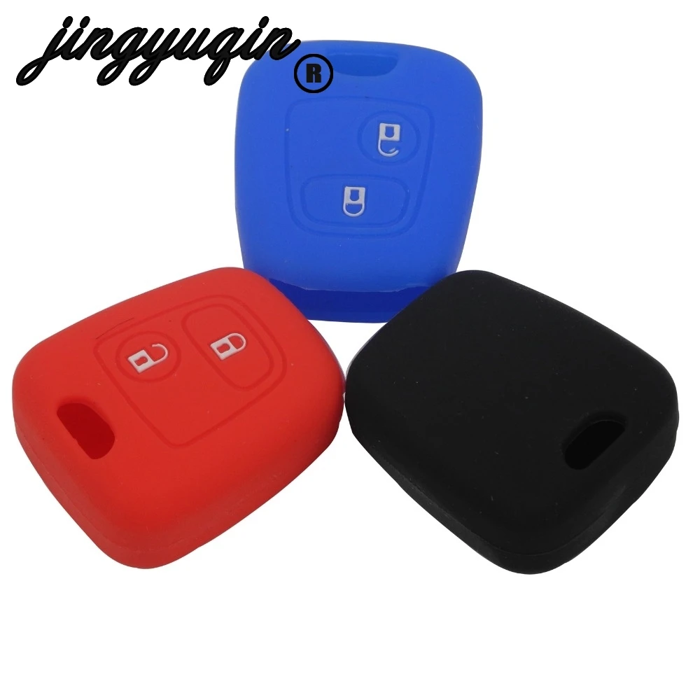Чехол jingyuqin для Citroen C1 C2 C3 Pluriel C4 C5 C8 Xsara Picasso Peugeot 206 307 207 408|2 button|fob covercar key case cover |