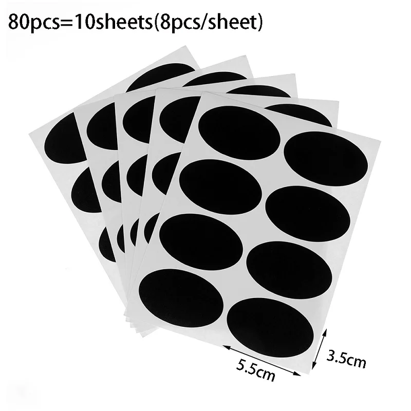 Labels Sticker 80pcs 60 шт./компл. Водонепроницаемый доске Кухня специй этикетка наклейки дома Варенье Jar ярлыки на бутылки этикетки для досок Наклейки с маркер для белой доски - Цвет: Labels Sticker 80pcs