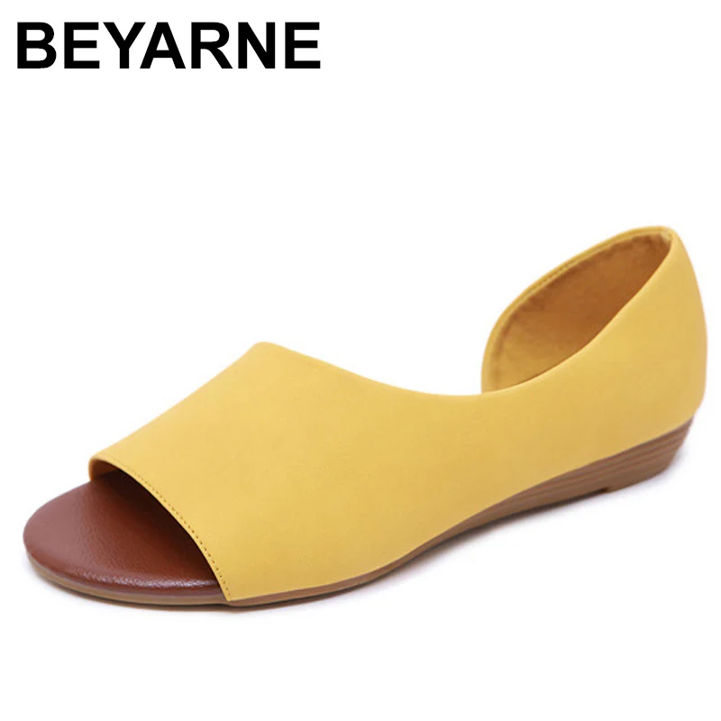 BEYARNEsummer/Обувь для женщин Новинка сандалии Женщины Клин года Европейская и