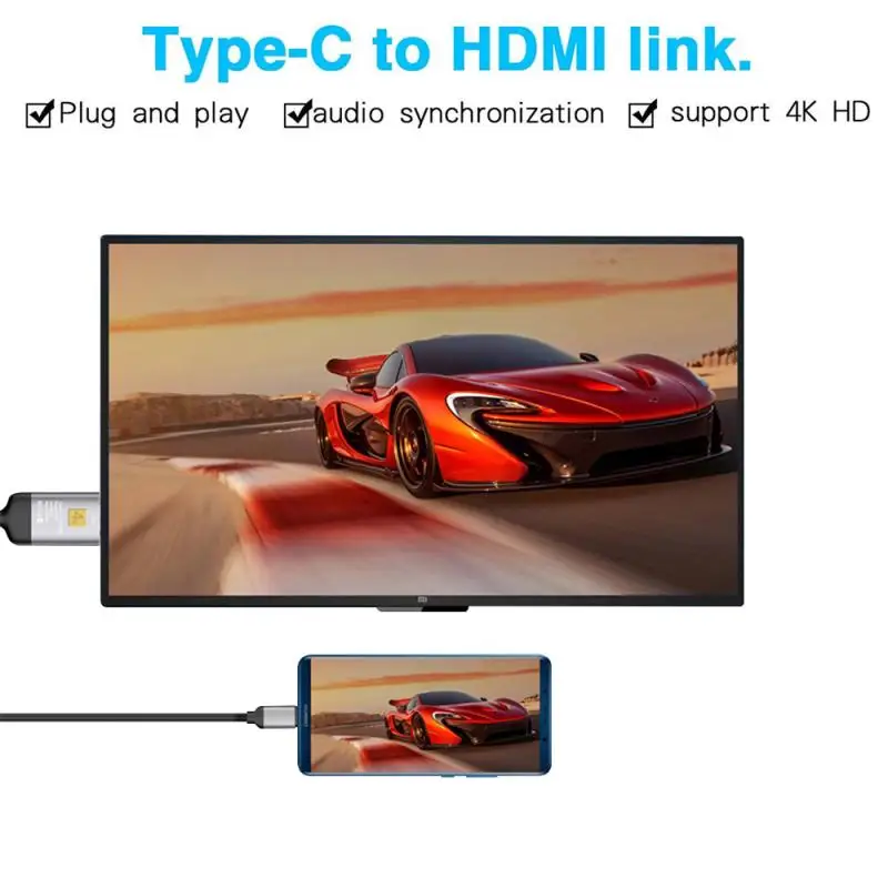 Ｚ  ȭ ƺϿ  HDMI ̺ 4K HD TV  Ϳ USB-C Ÿ C
