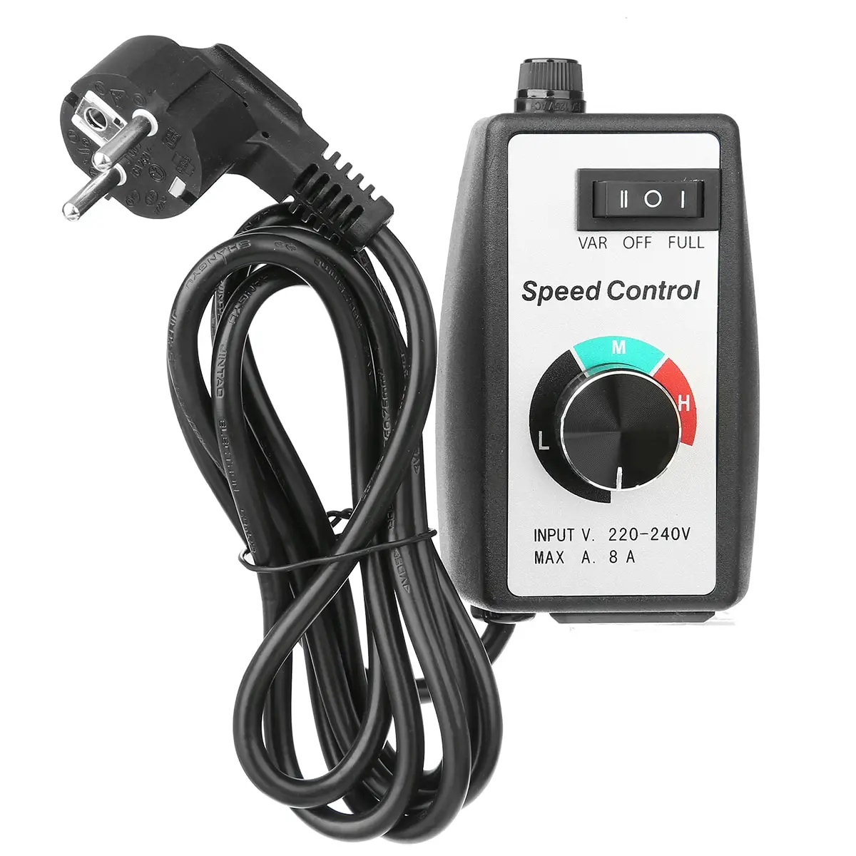 

8A Router Speed Control Electric Motor Rheostat Variable Speed Motor Controller 220-240V For Fans Pumps Massagers Power Tools