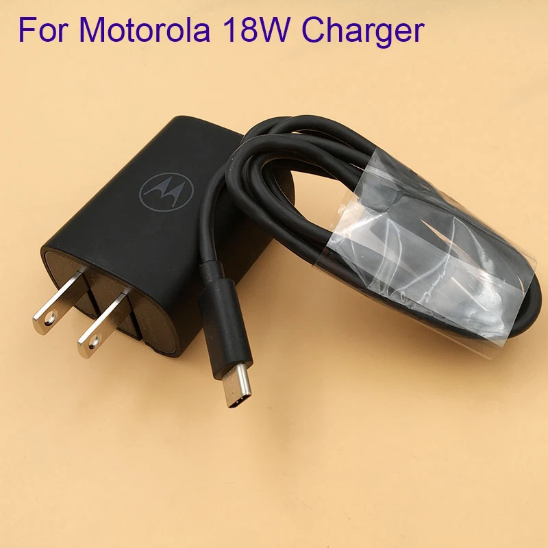 quick charge usb c For Motorola 18W Fast Charger US Plug Turbo Power Adapter Micro USB/Type C Cable For Motorola Moto G6 G5 G5S E5 G4 Plus G7 Power 65w charger phone